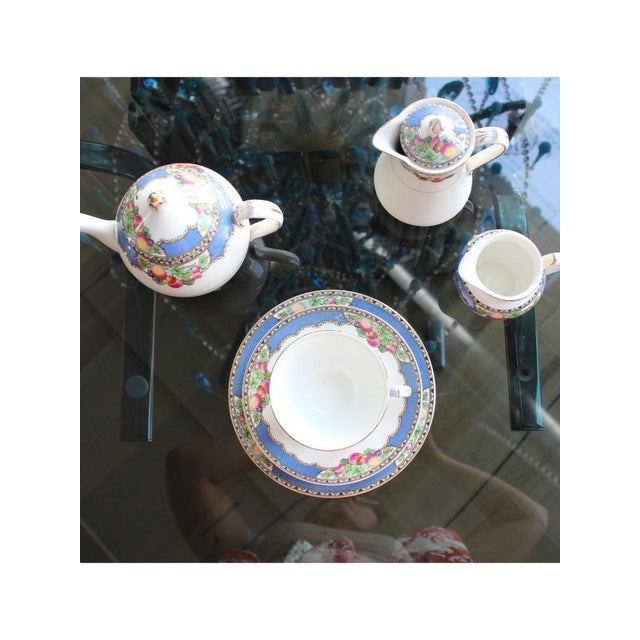 Breakfast Set for 1 from Orchard Booths Silicon China, 1920s, Set of 11 For Sale - Image 15 of 18