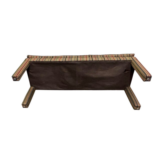 Wood Billy Baldwin Style Pillow Top Tufted Parsons Bench For Sale - Image 7 of 8