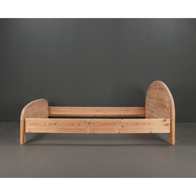 Wood Vintage Swedish Double Bed in Pinewood, 1970s For Sale - Image 7 of 16