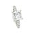 Gia Platinum Princess Cut Diamond Engagement Ring 3.02ct 7.9g, Size 6 For Sale - Image 9 of 12