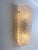 Mid-Century Modern Set of Two Mid-Century Modern Transparent "Graniglia" Rombus Murano Glass Wall Sconces For Sale - Image 3 of 7