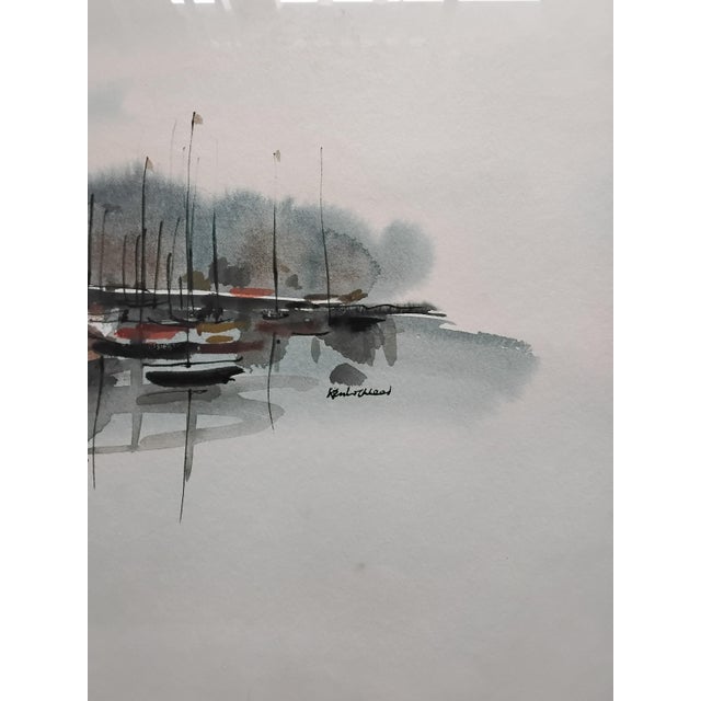 Ken Lochhead, Landscape Composition, 1980s, Watercolor For Sale - Image 3 of 6