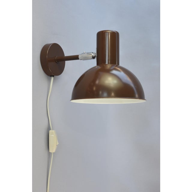 Modern Bunker Wall Lamp by Johannes Hammerborg for Fog & Mørup, 1977 For Sale - Image 3 of 13