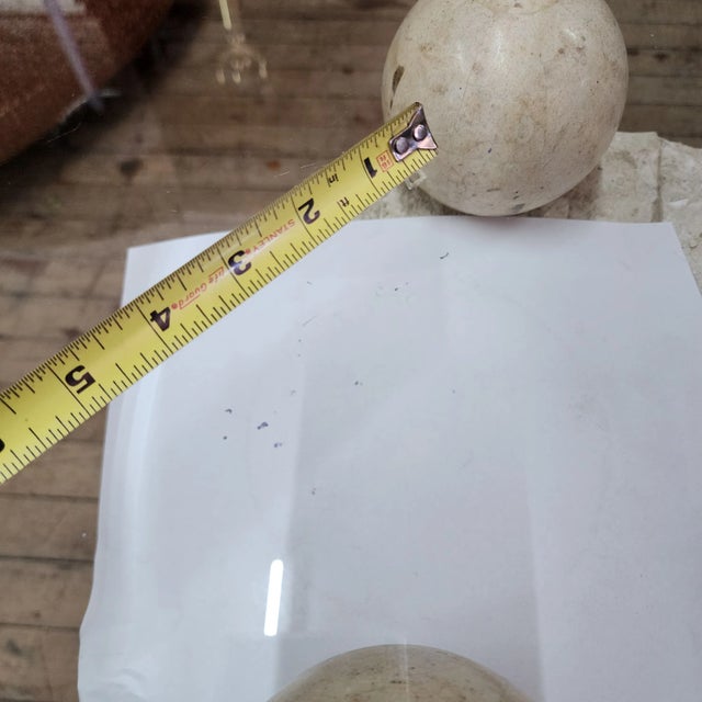 Vintage Postmodern Natural Mactan Stone Side Table For Sale - Image 11 of 12