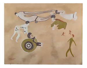 G. Le Poitevin, Tassili Rock, 1960s, Mixed Media