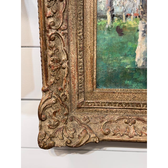 Antique English Treescape Oil on Canvas For Sale - Image 11 of 12