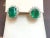 8 Carat Oval Shape Emerald and Diamond Post Back Earrings 14 Karat White Gold For Sale - Image 16 of 18