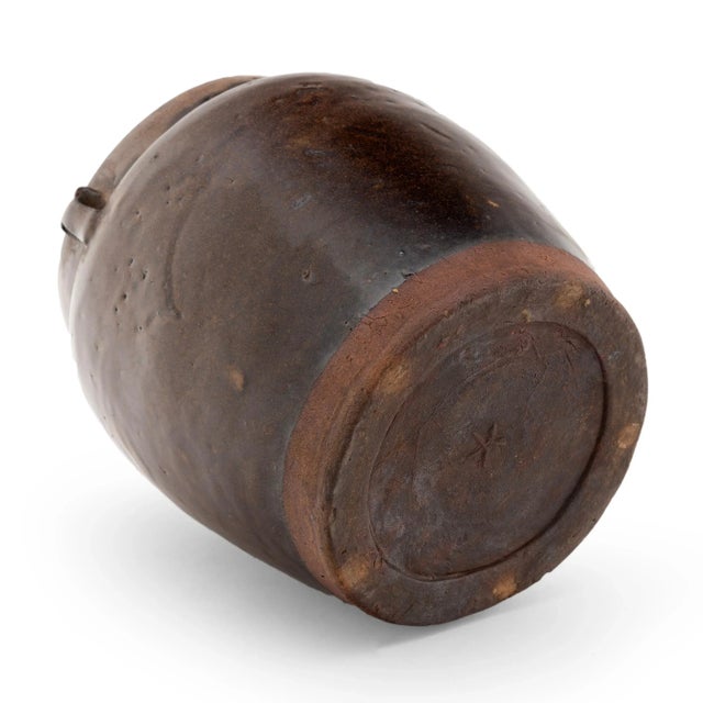 Chinese Glazed Kitchen Jar, circa 1900 For Sale - Image 4 of 4
