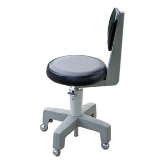 Mid 20th Century Ao Scientific Instruments Small Industrial Art Deco Style Stool For Sale