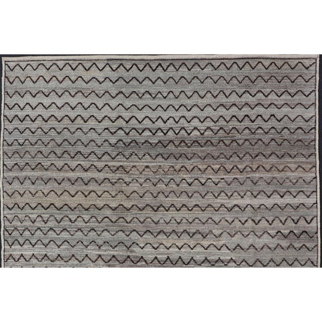 Neutral Tone Tribal Design Rug by Keivan Woven Arts, 6'7" x 8'3" Keivan Woven Arts / rug AFG-29983, country of origin /...