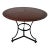 Vintage Baker Furniture Milling Road Walnut Top and Metal Accent Table For Sale