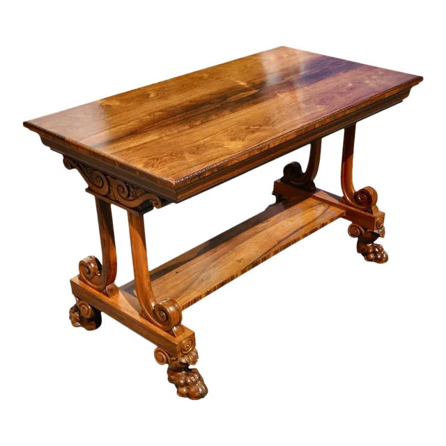 19th Century Regency Rosewood Sofa Table by T & G Seddon, London For Sale