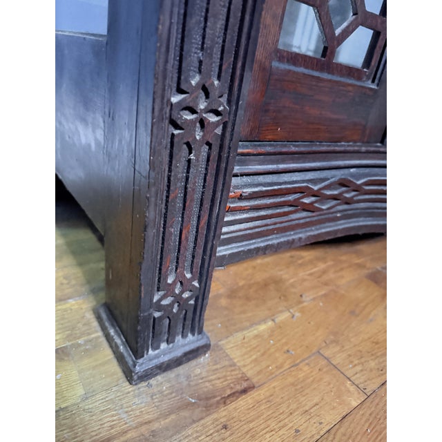 Brown Early 20th Century Mission/Arts and Crafts Bookcase/Cabinet For Sale - Image 8 of 11