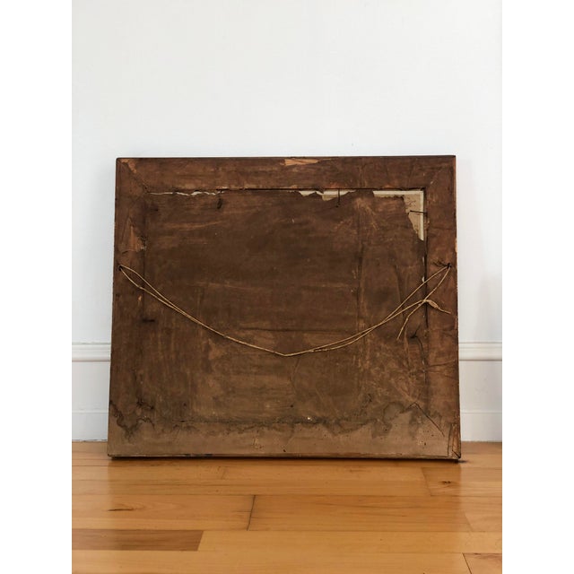 Vintage Original Cottage Oil Painting: Framed Nature Garden Art For Sale - Image 12 of 13