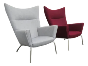 Hans Wegner for Carl Hansen Mid Century Side Wing Chair a Pair 6162