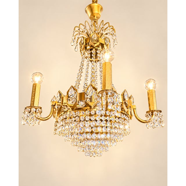 Vintage Palwa Style Chandelier, 1950s For Sale - Image 4 of 7