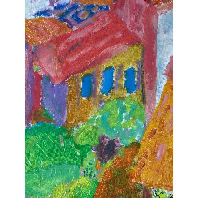 20th Century French Fauvist Painting of the Village De Ollioules, France For Sale In West Palm - Image 6 of 12