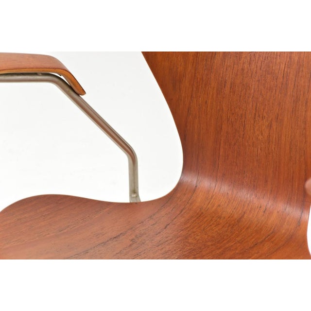 Chairs by A. Jacobsen for Fritz Hansen, Set of 4 For Sale - Image 9 of 12