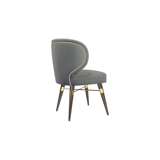 Blue Louis Dining Chairs by Ottiu, Set of 8 For Sale - Image 8 of 18