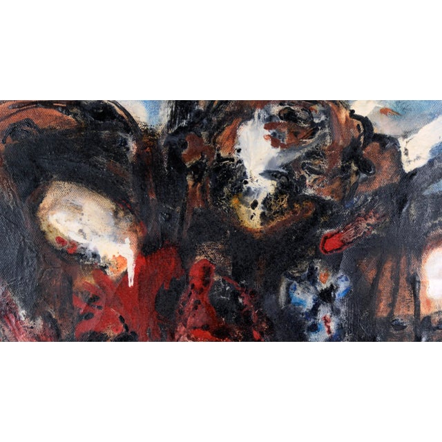1960s Dynamic Mid-Century Abstract Expressionist Piece by Andres Montani For Sale - Image 5 of 6