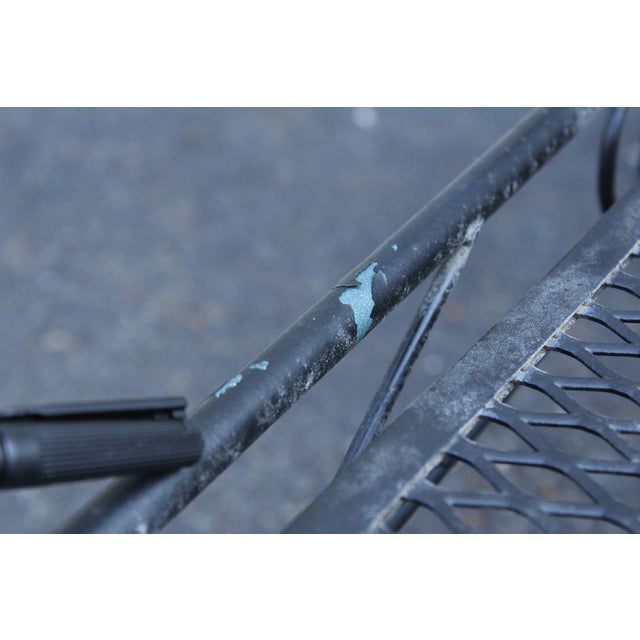 Vintage Wrought Iron Outdoor Patio Chaise Lounge For Sale - Image 18 of 18