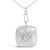 Contemporary Sterling Silver 1/2 Cttw Diamond Sunburst Medallion Pendant Necklace 18 Inch Cable Chain For Sale - Image 3 of 4