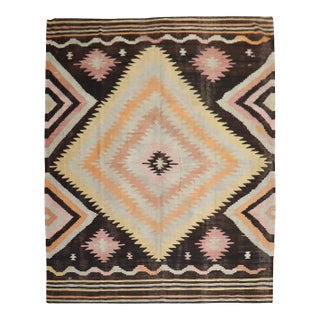 Turkish Room Size Antique Kilim - 9' x 11'2" For Sale
