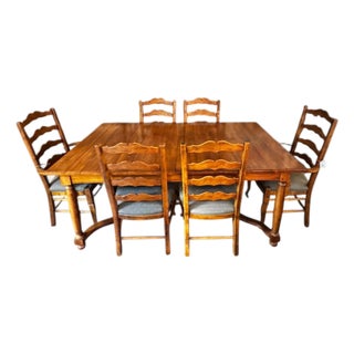 1970s Ethan Allen Dining Set For Sale