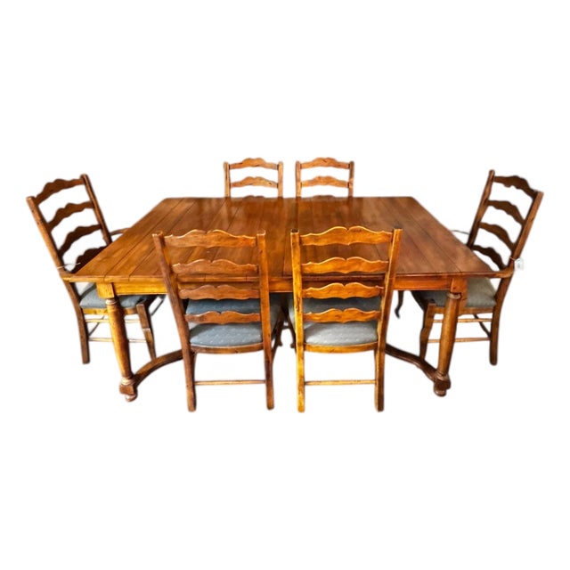 1970s Ethan Allen Dining Set For Sale
