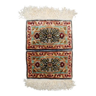 Tiny Silk Turkish Herekeh rug no. j5117 For Sale