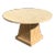 Designer Dining Table With Travertine Top For Sale