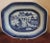 Chinese 19th Century Chinese Export Canton Blue & White Porcelain Platter For Sale - Image 3 of 8