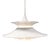 Vintage Scandinavian Radius Hanging Lamp in White Metal by Erik Balslev for Fog & Mørup, 1970s For Sale