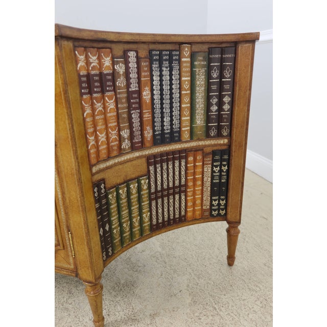 Maitland - Smith Maitland Smith Leather Wrapped Regency Style 2 Door Commode For Sale - Image 4 of 13