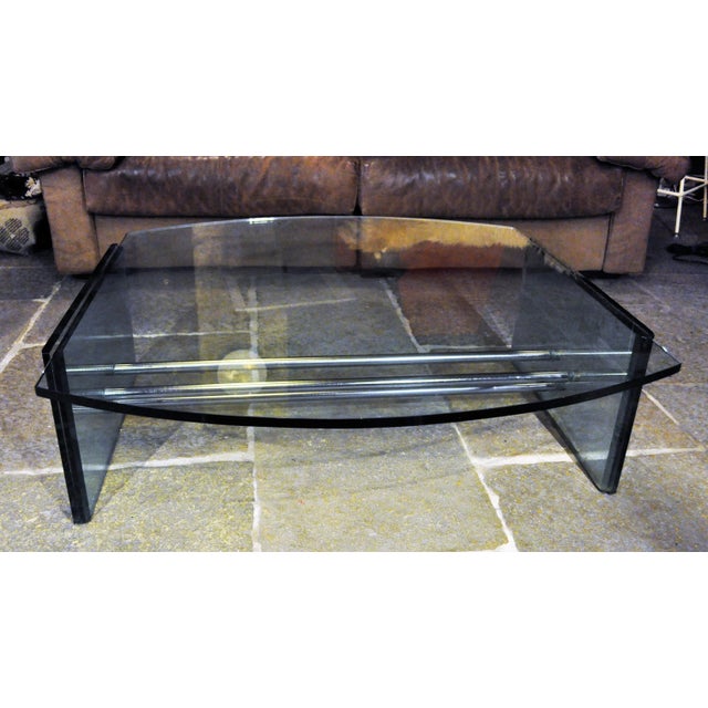 Vintage Italian Glass Burano 183 Coffee Table by Hiroyuki Toyoda for Simon Gavina, 1981 For Sale - Image 6 of 6