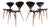 Dining Chairs by Norman Cherner for Plycraft - Set of 4 For Sale