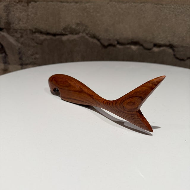 1960s 1960s Scandinavian Teak Wood Bottle Opener Attr Arne Basse For Sale - Image 5 of 12
