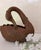 Vintage Bronzed Metal Swan Planter For Sale - Image 11 of 11
