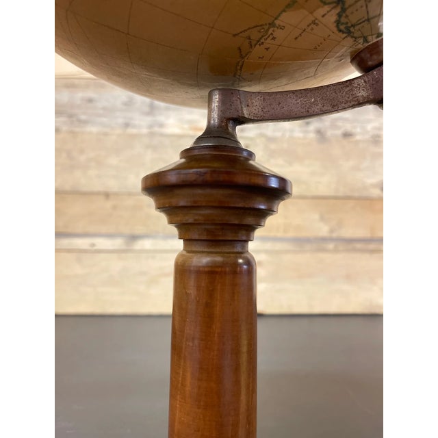 1920s Antique German Earth Globe by Dietrich Reimers, Berlin, 1920 For Sale - Image 5 of 9