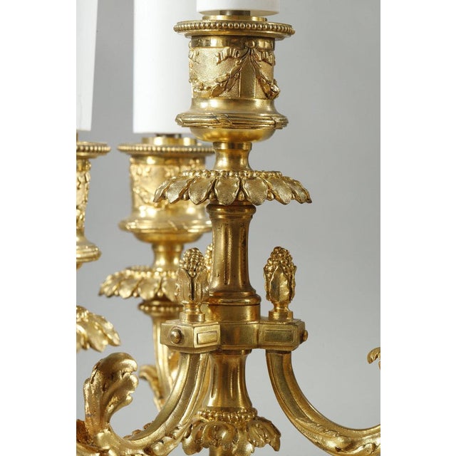 Louis XVI Candelabra in Gilt Bronze, 1900s, Set of 2 For Sale - Image 12 of 18