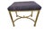 Vintage Italian Regency Brass Labarge Ottoman Footstool Vanity Bench Harden For Sale - Image 9 of 13