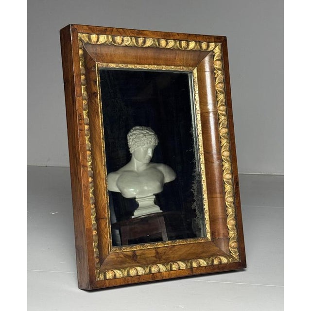 Wood Antique French Mirror in Mahogany, 1800s For Sale - Image 7 of 14