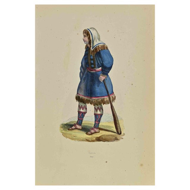 Auguste Wahlen, Kureck, Lithograph, 1844 For Sale