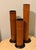 Vintage Large Bamboo & Metal Candle Holders - Set of 3 For Sale In Miami - Image 6 of 9