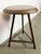 Brown Industrial Grey Workshop Stool, 1960s For Sale - Image 8 of 18