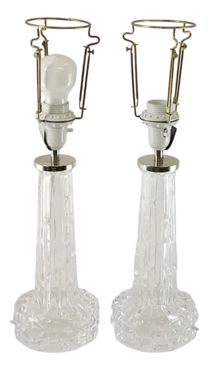 RD2052 Table Lamps by Carl Fagerlund for Orrefors, 1960s, Set of 2