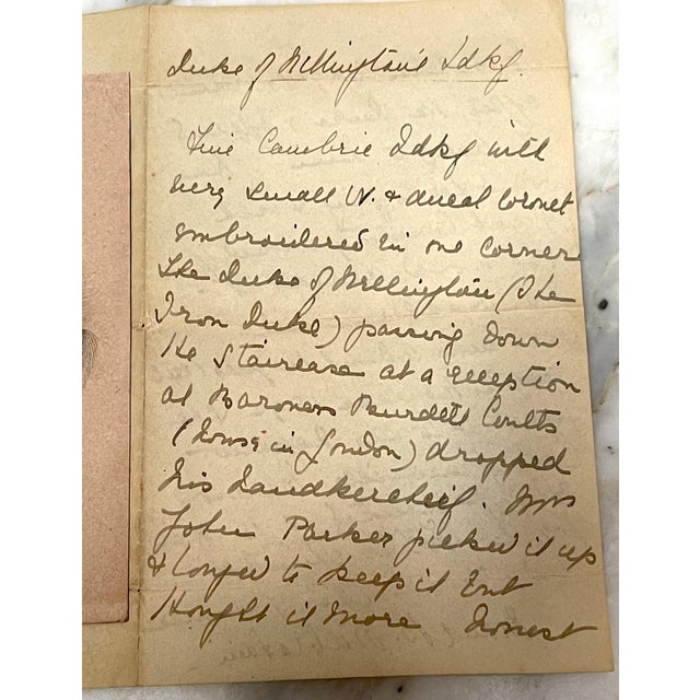 Sir Arthur Wellesley, 1st Duke of Wellington's Silk Handkerchief, Framed For Sale In West Palm - Image 6 of 18