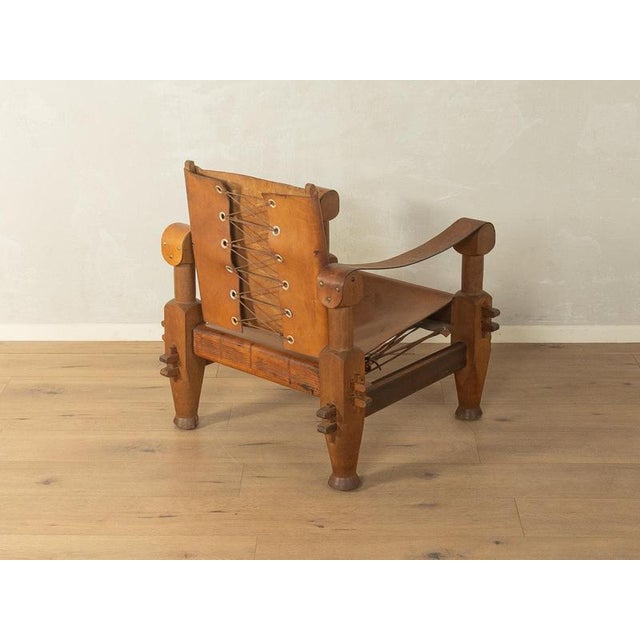 Brutalist Vintage Brutalist Safari Armchair For Sale - Image 3 of 9