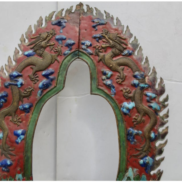 Buddhist Enamel Image Stand Circa 19/20th For Sale - Image 13 of 14