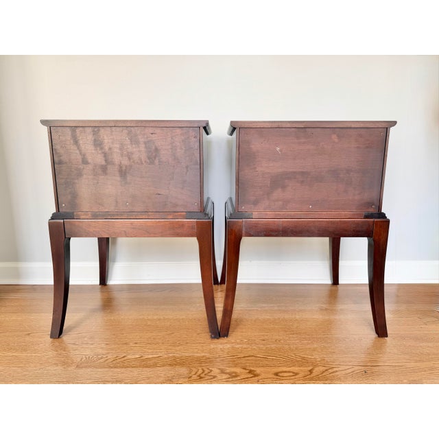 Caperton Furnitureworks Pair of Handmade Solid Cherry Nightstands For Sale In Washington DC - Image 6 of 12